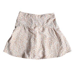 Originality Womens Animal Print Scooter Skirt-Beige/White-Size Small-GUC